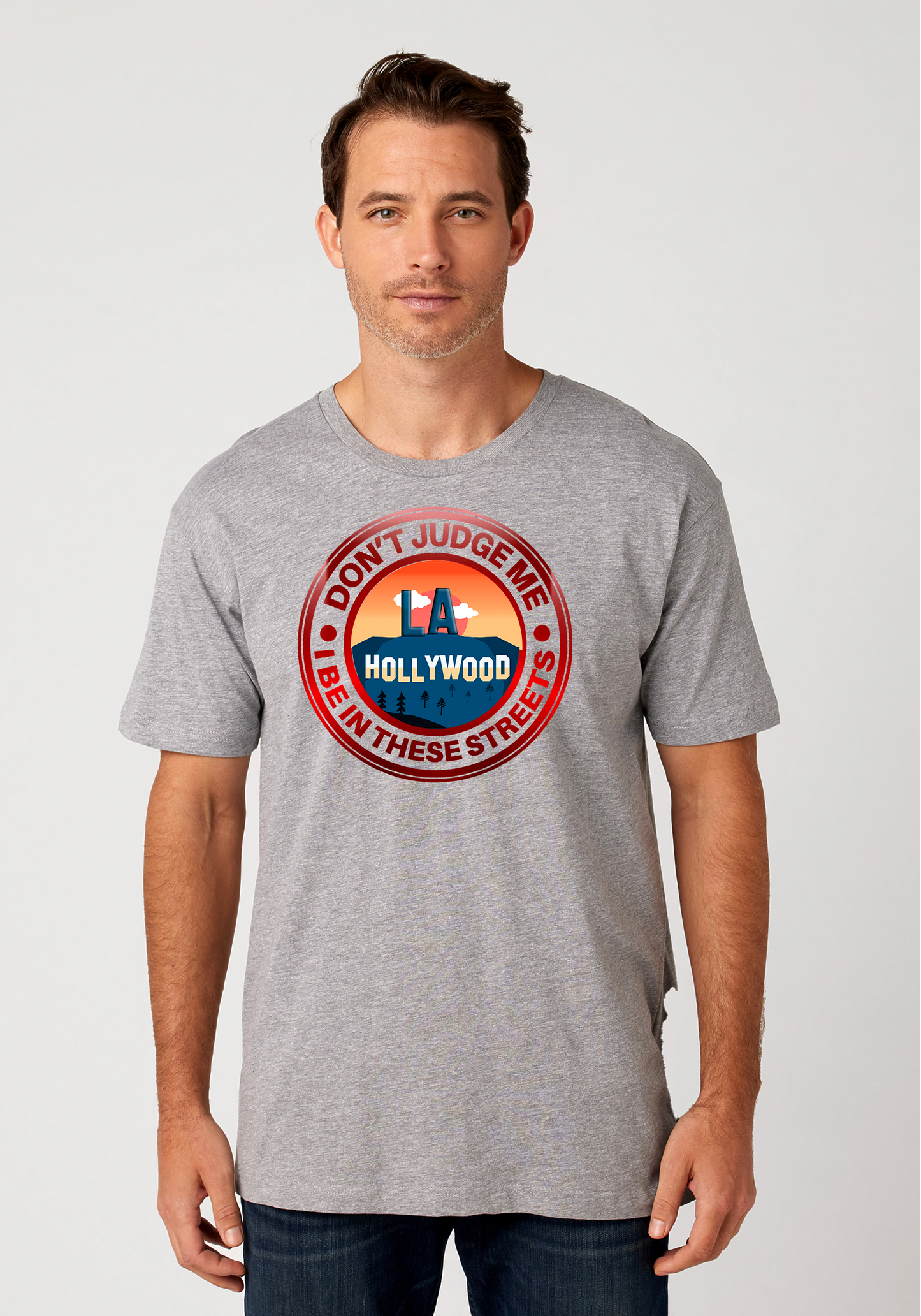 Heather Gray Unisex T-Shirt - Hollywood