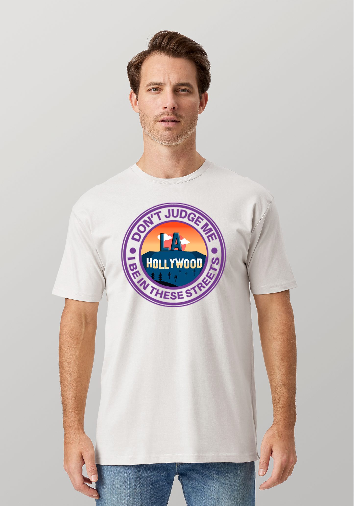 White Unisex T-Shirt - Hollywood