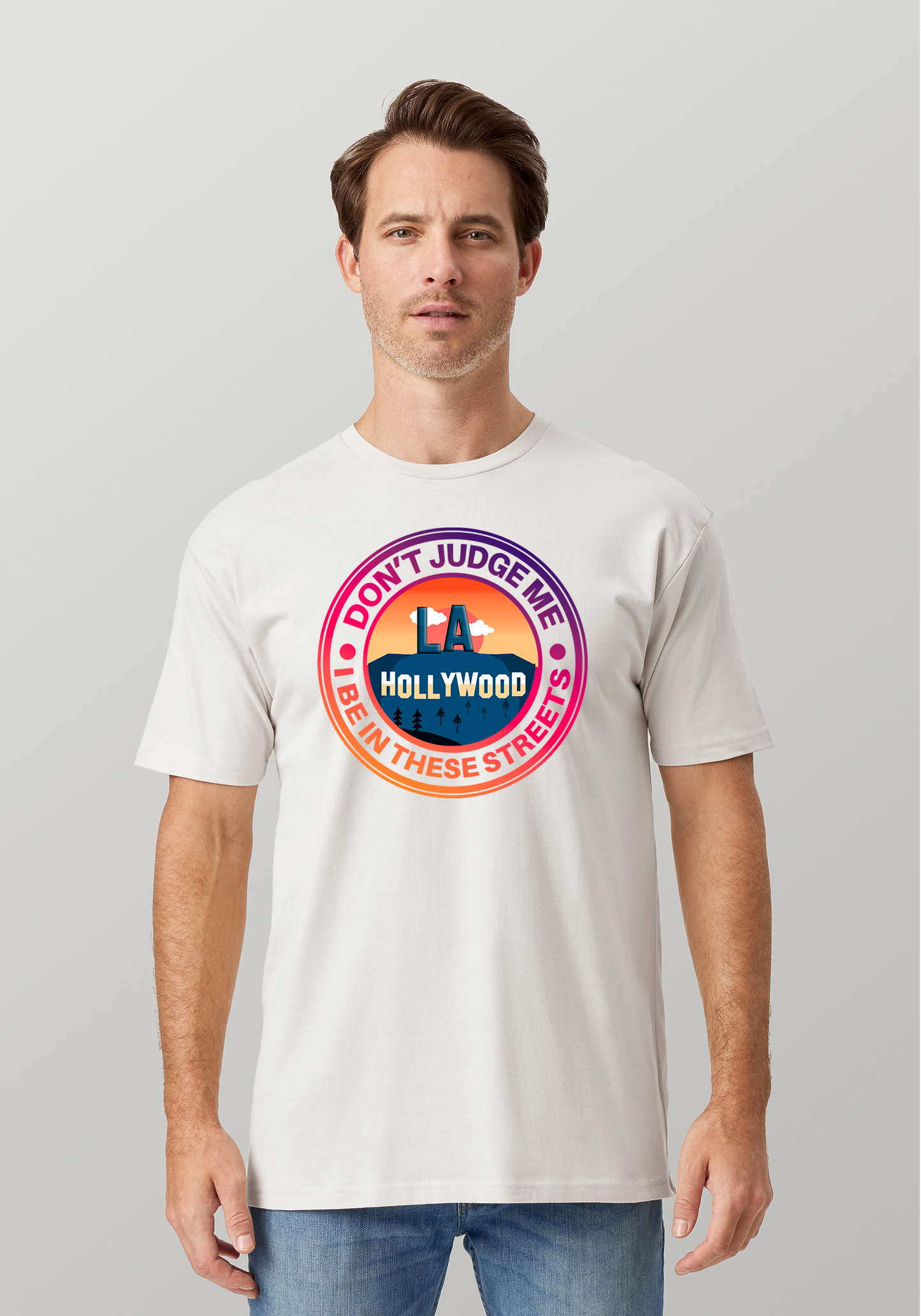 White Unisex T-Shirt - Hollywood