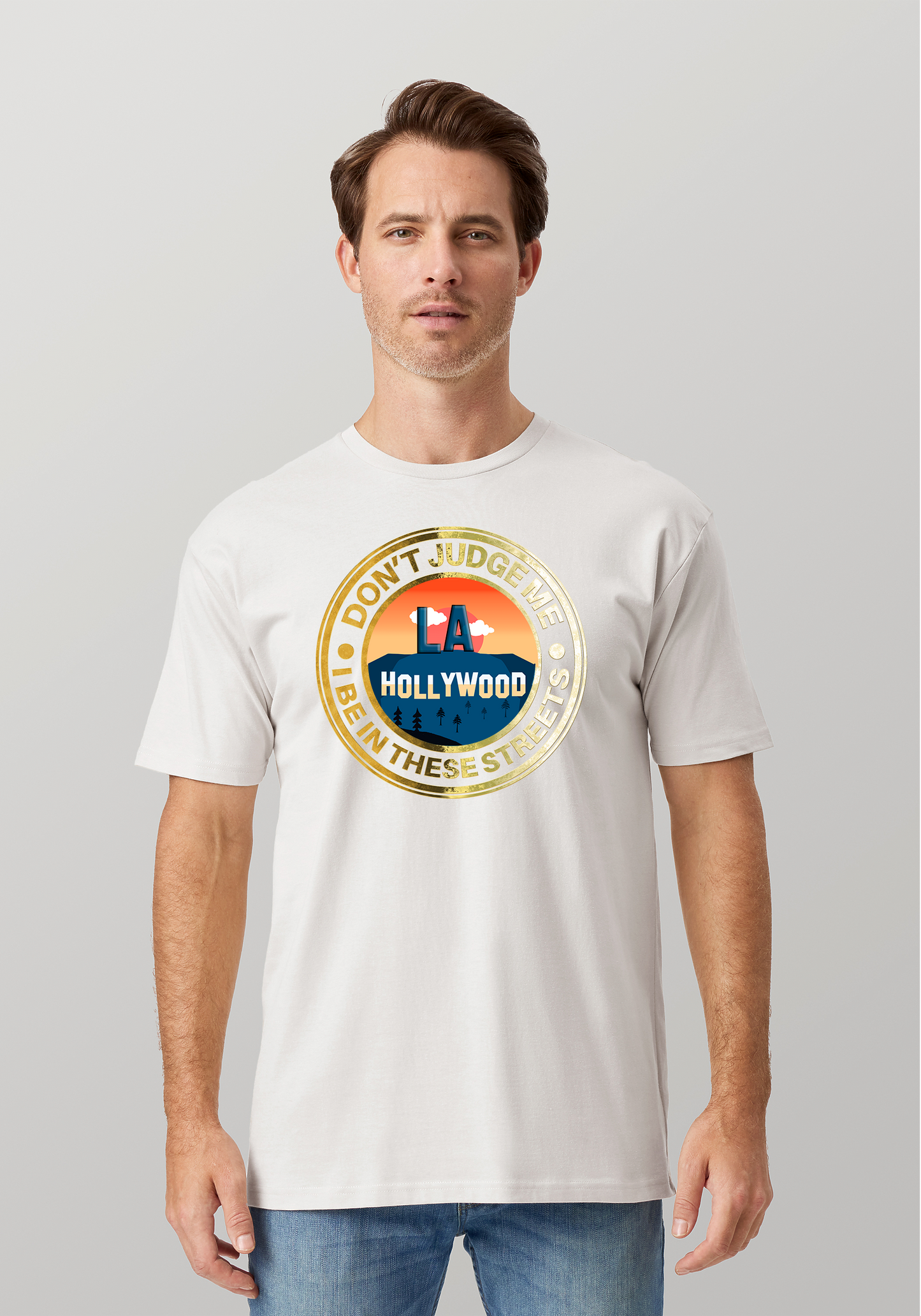 White Unisex T-Shirt - Hollywood