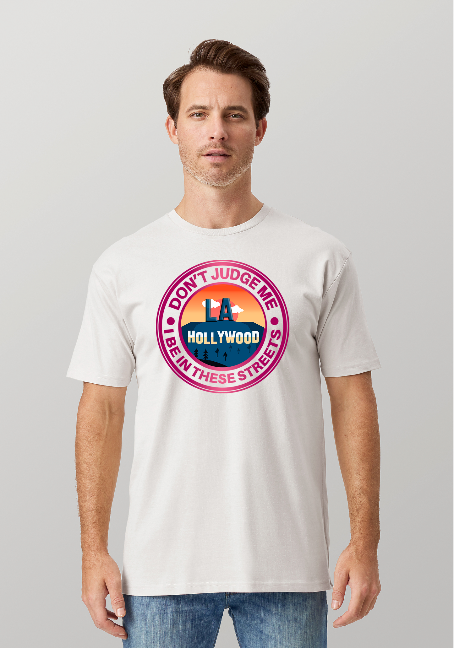 White Unisex T-Shirt - Hollywood