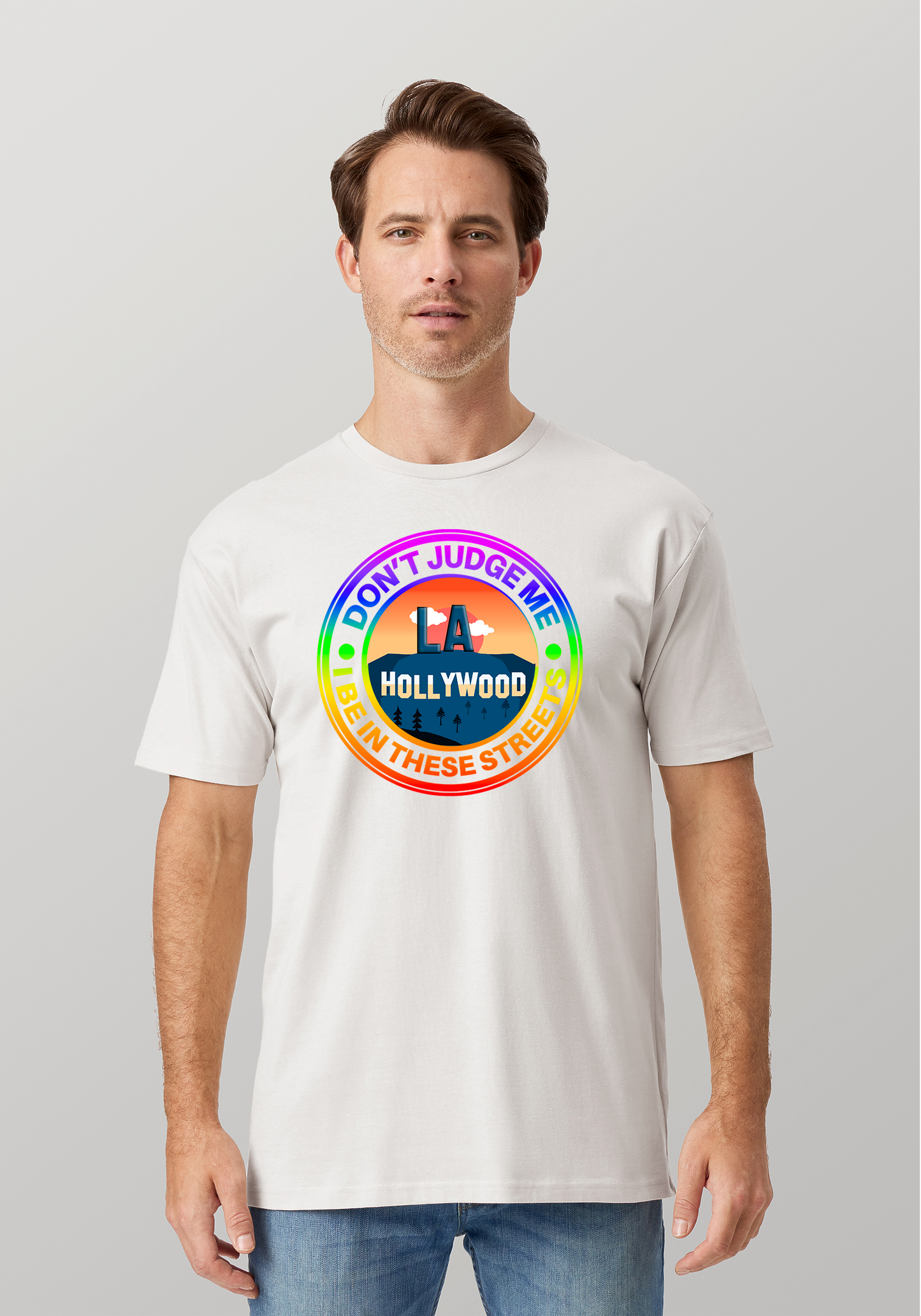White Unisex T-Shirt - Hollywood