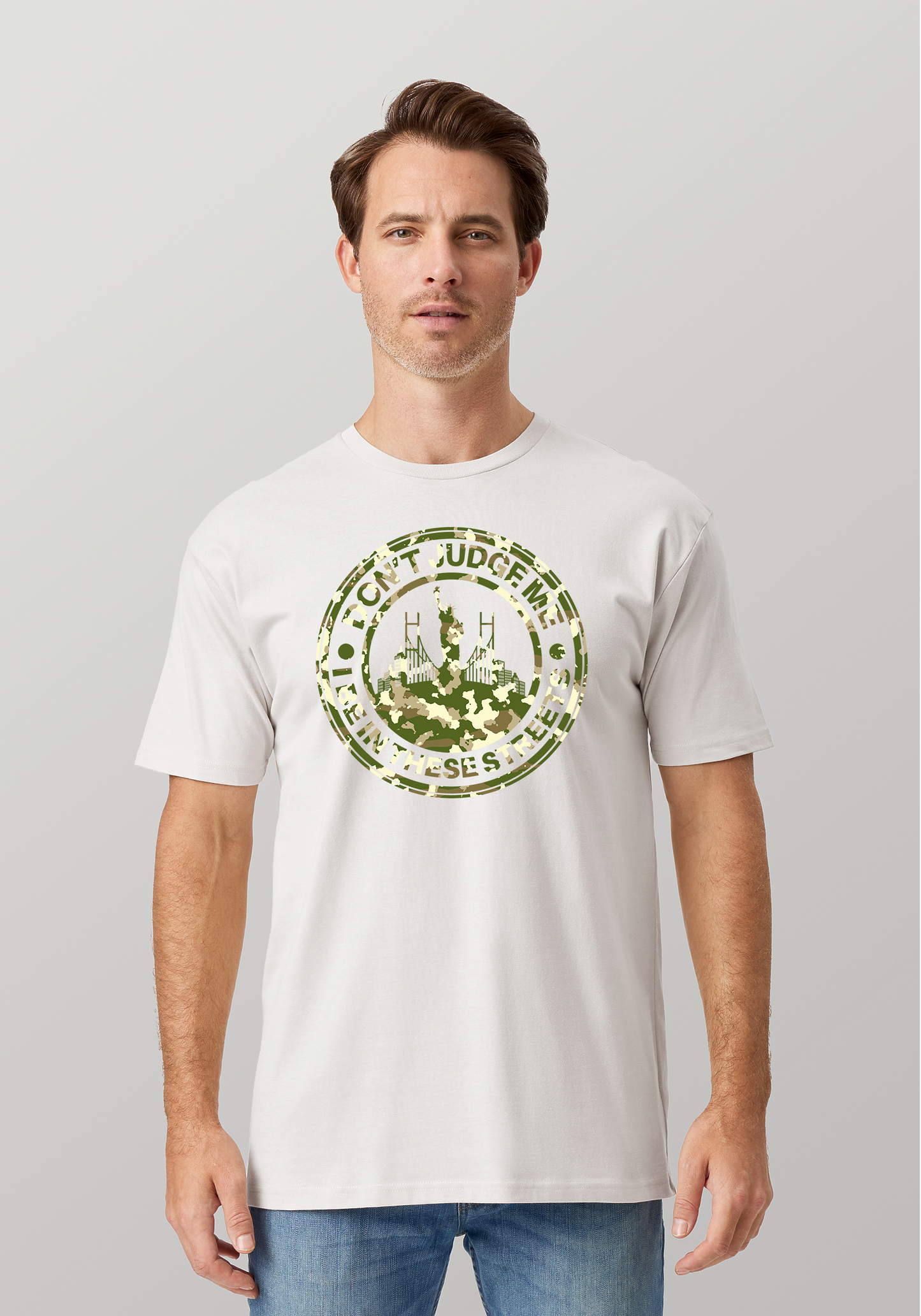 White Unisex T-Shirt - The City