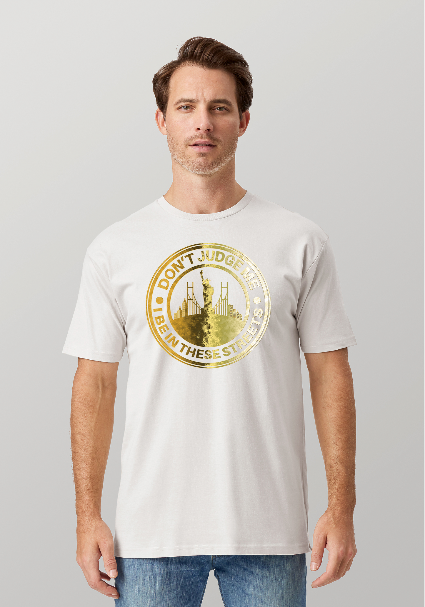 White Unisex T-Shirt - The City