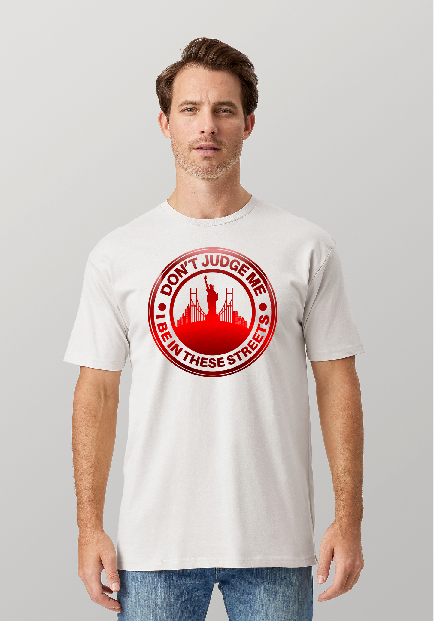 White Unisex T-Shirt - The City