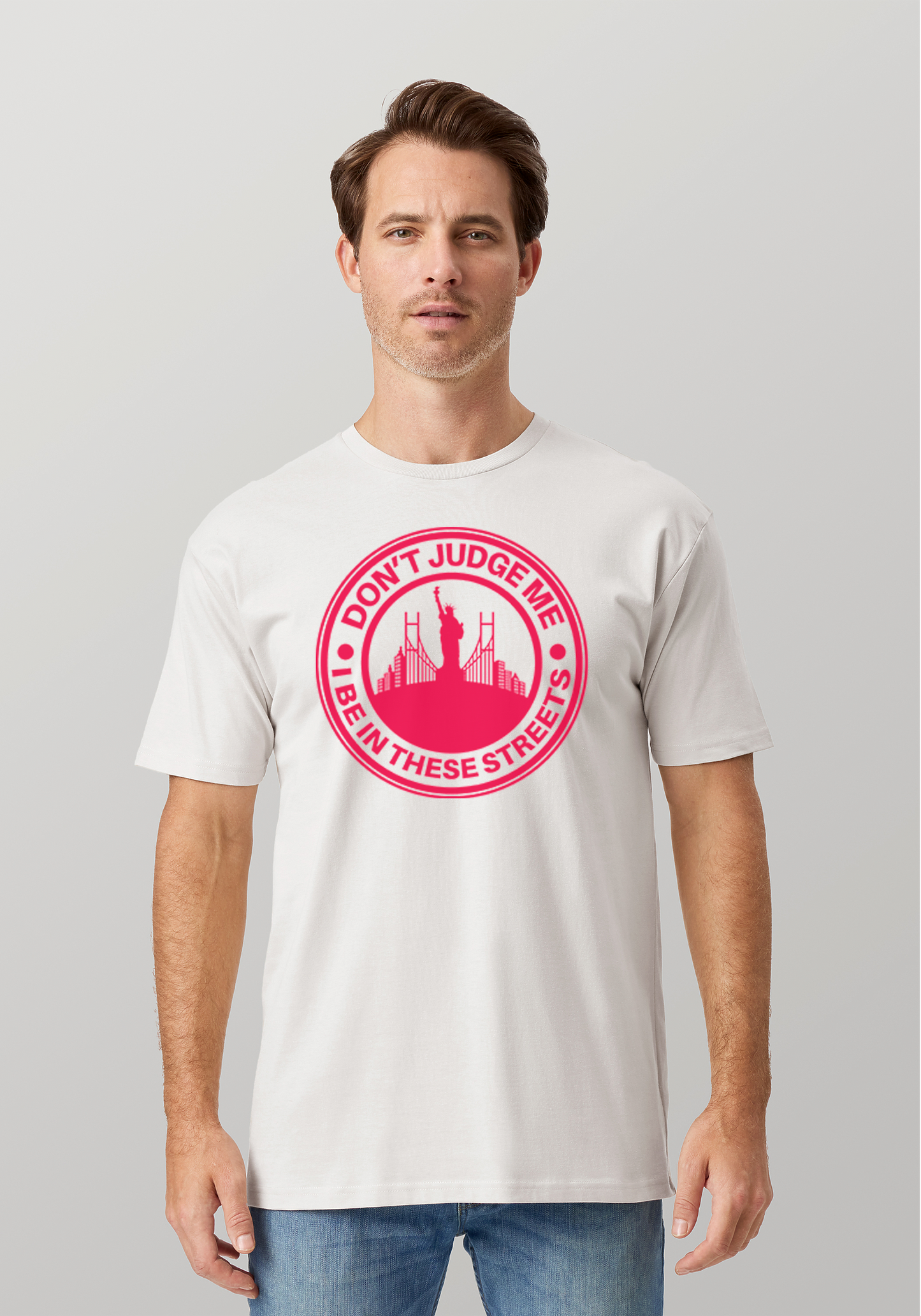 White Unisex T-Shirt - The City