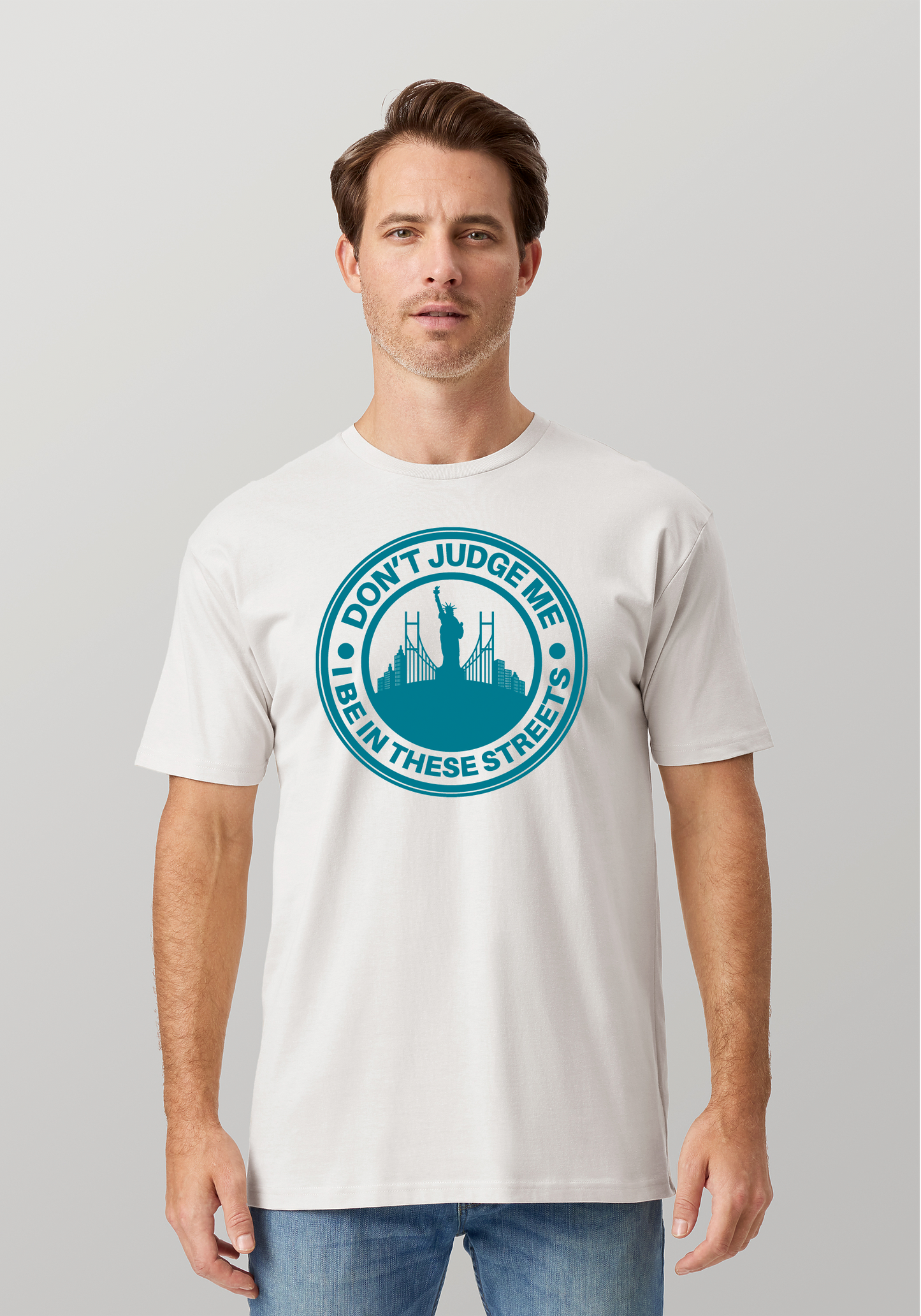 White Unisex T-Shirt - The City