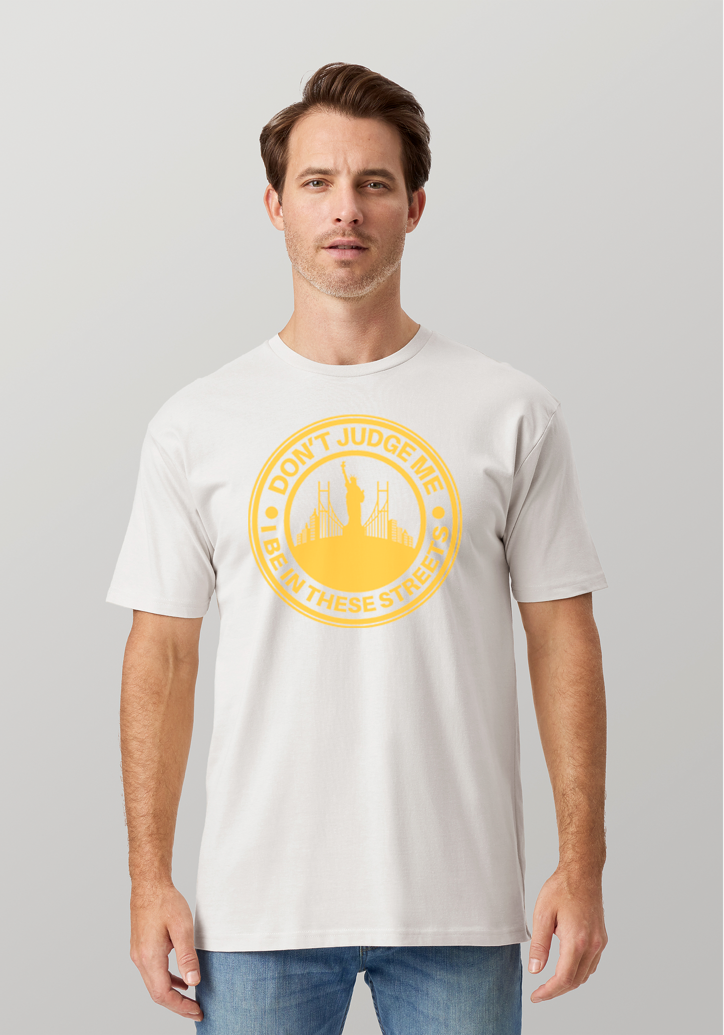 White Unisex T-Shirt - The City