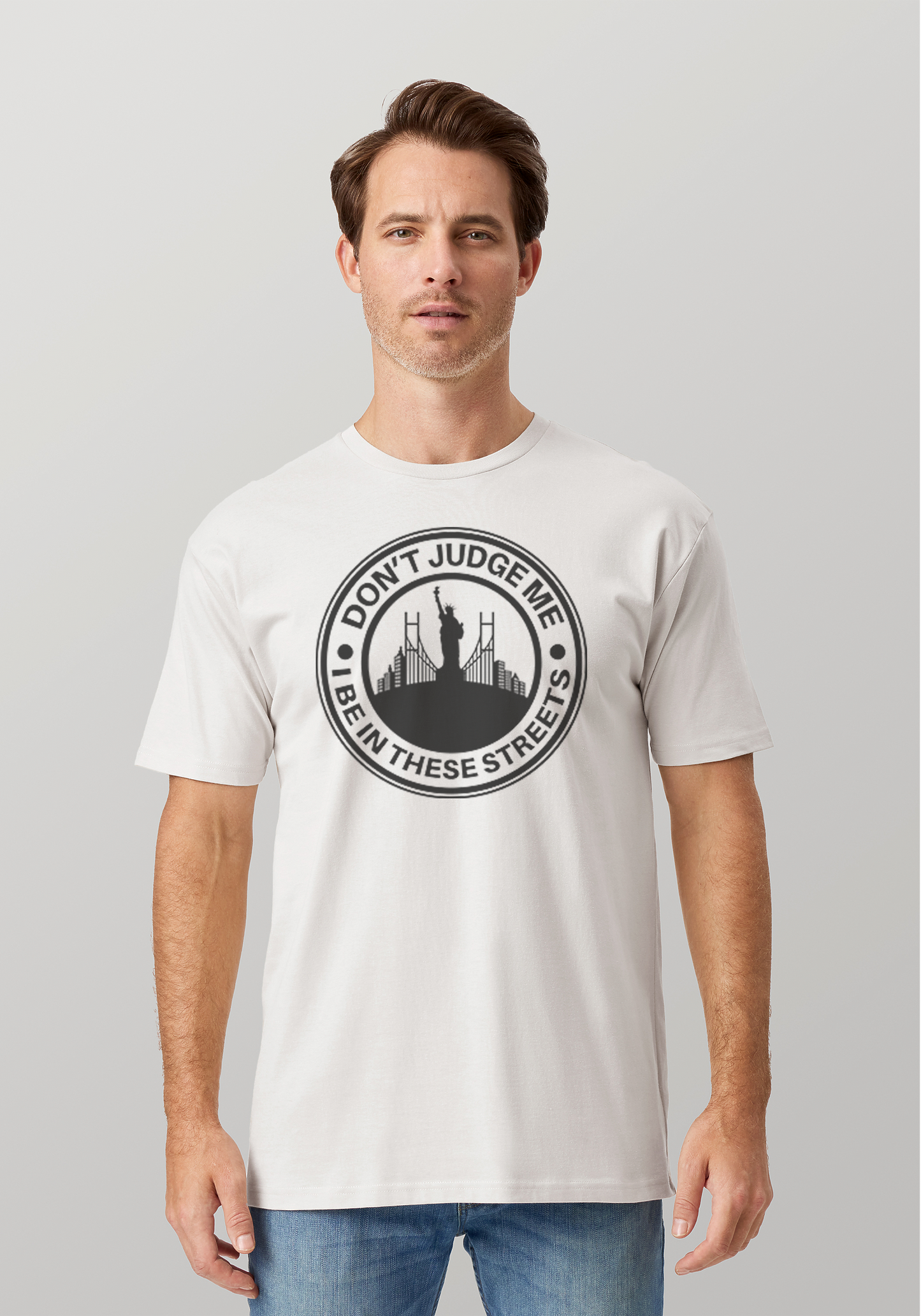 White Unisex T-Shirt - The City