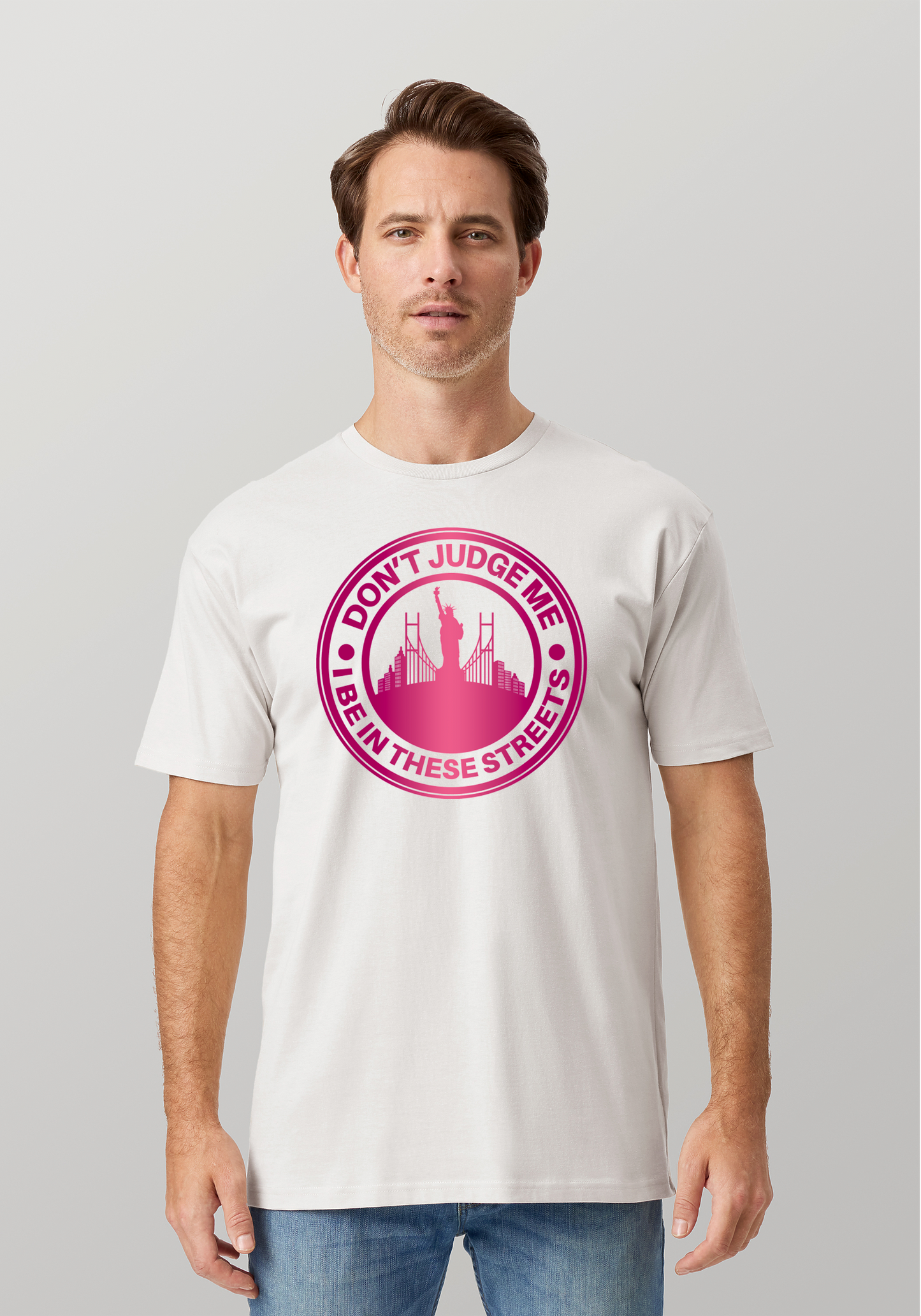 White Unisex T-Shirt - The City