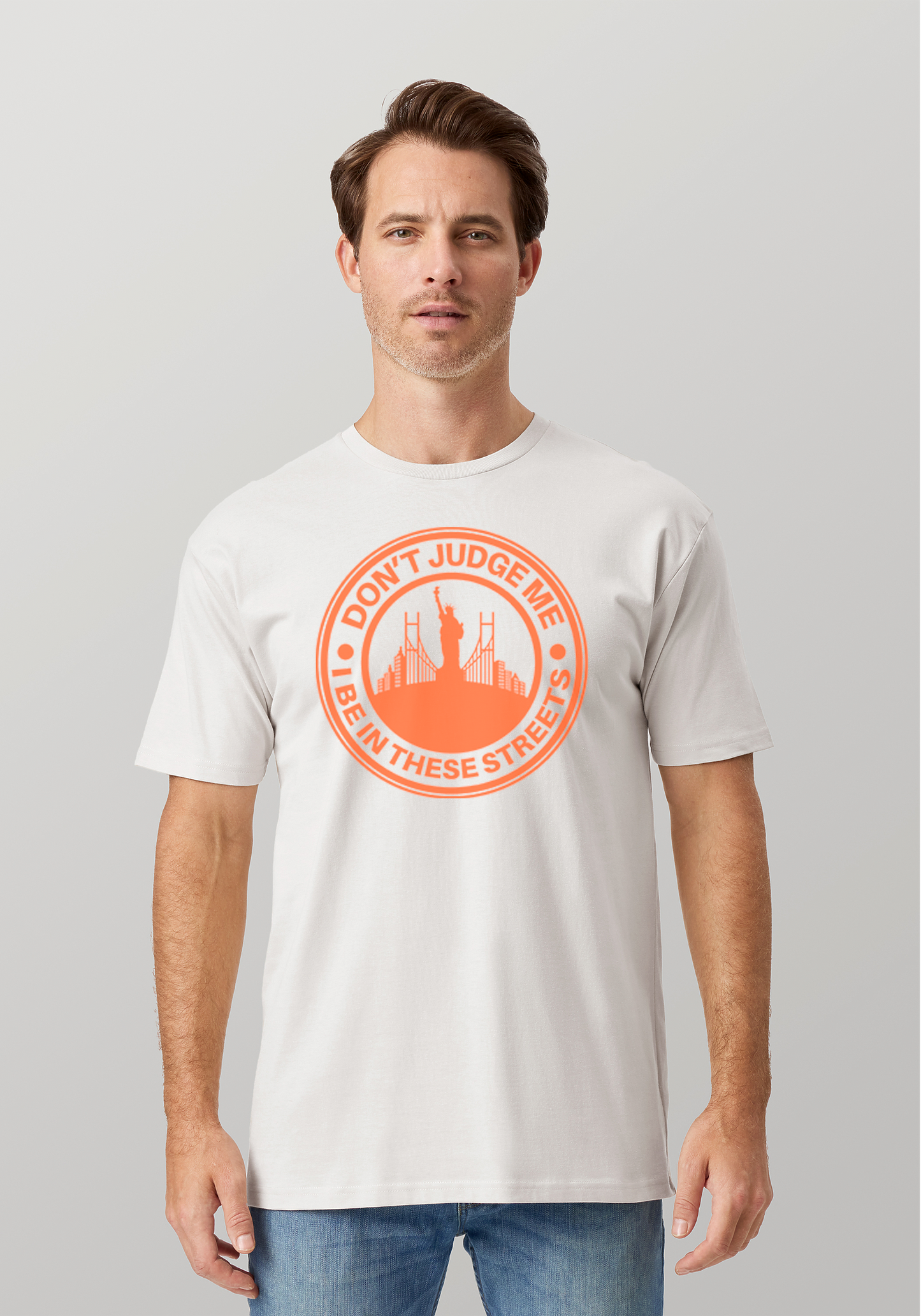 White Unisex T-Shirt - The City